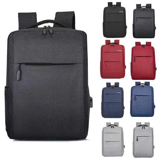 Waterproof Laptop Backpack Bag for Men Women School Travel Business Use - Grey 2 Zipper