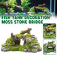 1-Piece Resin Moss Bridge Aquarium Decoration