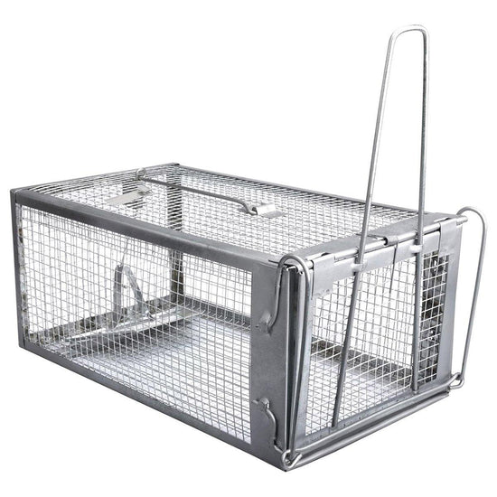 Humane Rat Trap Cage Live 1 Door Animal Catch Pest Rodent Mouse Bait Control Box