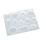 12 Silicone Moulds for DIY Jewellery Pendant Resin and Craft Making