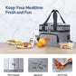 10L Insulated Lunch Bag Waterproof Cooler Bag with Strap for Picnic Work Travel