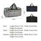Large Capacity Waterproof Travel Luggage Bag Lightweight Foldable Handbag - Medium-Grey