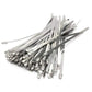 100x Stainless Steel Cable Ties SS304 Marine Grade Zip Strap Locking Wrap 100-800mm - 4.6*700mm