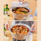 10PCS Duty Aluminum Foil Pots for Hotpot Camping Picnic Tinfoil field cutlery - 4000ml