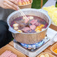 10PCS Duty Aluminum Foil Pots for Hotpot Camping Picnic Tinfoil field cutlery - 4000ml