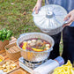 10PCS Duty Aluminum Foil Pots for Hotpot Camping Picnic Tinfoil field cutlery - 4000ml