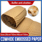 Cowhide Pressure Bubble Paper Roll Shock Absorbing Biodegradable Cushioning Wrap - 28x50m