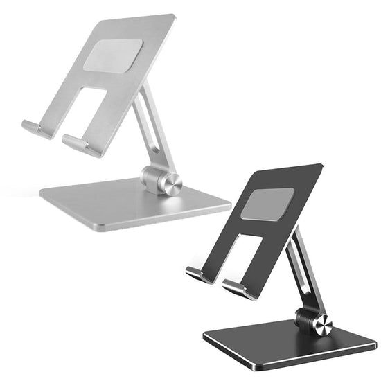 Aluminum Alloy Tablet Phone Holder Desk Stand Bracket Foldable For Ipad Pro 12.9 - Silver