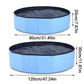 Pet Swimming Pool Foldable Portable Pool for Dogs Outdoor Summer Play - Blue-80x20cm
