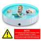 Pet Swimming Pool Foldable Portable Pool for Dogs Outdoor Summer Play - Red-120x30cm