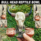 Bull Head Reptile Water Bowl Resin Reptile Dish Decor
