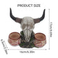 Bull Head Reptile Water Bowl Resin Reptile Dish Decor