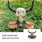 Bull Head Reptile Water Bowl Resin Reptile Dish Decor