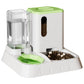 Pet Water Dispenser Automatic Feeder Bowl Cat Dog Drinking Fountain Food Feeding - Green