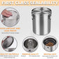 Stainless Steel Pet Food Storage Bucket Dog Cat Grain Container Bin Kitchen - 1600ml