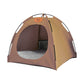Folding Camping Pet Tent for Cats Puppy Bed Indoor Cat Nest Dog Cave Style House - Beige
