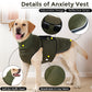Calming Dog Vest for Stress Relief Travel Thunder Wrap Jacket for Medium Large Dogs - L