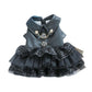 Pet Dog Cat Clothes Autumn Winter Fashion Sequin Small Leather Skirt Outfit - S