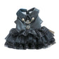 Pet Dog Cat Clothes Autumn Winter Fashion Sequin Small Leather Skirt Outfit - S