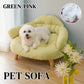 Universal Dog Cat Bed Four Seasons Mat Removable Washable Comfortable Cushion - Green