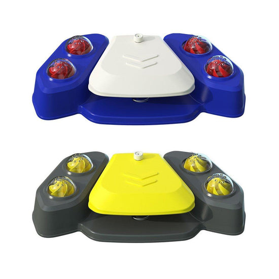 Automatic Water Feeder Dispenser with Bath Spray and Footstep Dog Toys for Pets - Grey