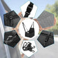 Pet Car Booster Seat Travel Carrier Basket for Cats Dogs with Secure Design - Black