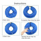 Blue Pet Dog Inflatable Soft Healing Collar Cone Wound Medical Cat Protective Jackets - L (40*40CM)