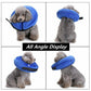 Blue Pet Dog Inflatable Soft Healing Collar Cone Wound Medical Cat Protective Jackets - L (40*40CM)