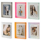 Acrylic Photo Frame Double-Sided Clear Display with Screw Mount – 16x21cm - Green