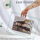 Acrylic Photo Frame Double-Sided Clear Display with Screw Mount – 16x21cm - Green