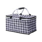 Foldable Picnic Basket Outdoor Camping Carrying Basket Portable Food Storage - Greenery