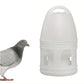 3L Pigeon Drinker White Plastic Drinking Pot Carrier Bird Water Dispenser Feeder