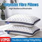 1/2PCS Hotel Style Polyester Fibre Pillow Washable High Rebound Support - 800g-2pcs