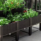 Outdoor Rectangular Balcony Vegetable Planter Box Garden Flower Planting