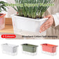 Balcony Vegetable Pot Planter Lazy Self Priming Flower Pot for Indoor Gardening - Pink
