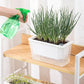 Balcony Vegetable Pot Planter Lazy Self Priming Flower Pot for Indoor Gardening - Pink