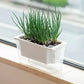 Balcony Vegetable Pot Planter Lazy Self Priming Flower Pot for Indoor Gardening - White