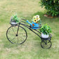 European Style Multi Layer Iron Bicycle Basket Flower Rack Outdoor Garden Decor