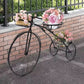 European Style Multi Layer Iron Bicycle Basket Flower Rack Outdoor Garden Decor