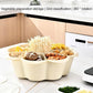 Multifunctional Hot Pot Platter 9 Grid Serving Dish Vegetable Snack Plate Tray