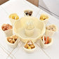 Multifunctional Hot Pot Platter 9 Grid Serving Dish Vegetable Snack Plate Tray