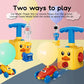 Kids Balloon Powered Car Toy Air Pump Racer Launcher Fun Vehicle Pump Toys - Frog