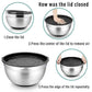 5-Bowl Nested Mixing Set with 5 Black Lids