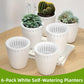 6pcs Self Watering Flowerpot Breathable Planter Indoor Outdoor Garden Basin