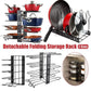 Multi-Layer Vertical Pot Lid Storage Rack Folding Kitchen Countertop Organizer - 8th-Floor