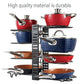 Multi-Layer Vertical Pot Lid Storage Rack Folding Kitchen Countertop Organizer - 8th-Floor