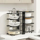 Multi-Layer Vertical Pot Lid Storage Rack Folding Kitchen Countertop Organizer - 8th-Floor