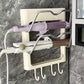 Wall Mounted Pot Lid Rack Multifunctional Household Storage Organizer Shelf