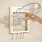 Wall Mounted Pot Lid Rack Multifunctional Household Storage Organizer Shelf