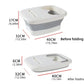 Foldable Foot Tub Portable Large Capacity Foot Basin for Home Bathroom Spa and Travel - Pink